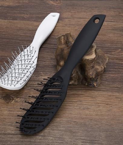 Brosse d'extension de cheveux humides à séchage rapide en plastique résistant à la chaleur ventilée,