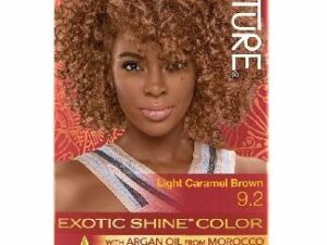 CREME OF NATURE, Coloration brillance exotique, 1 application, à l'huile d'argan, châtain clair caramel 9.2,