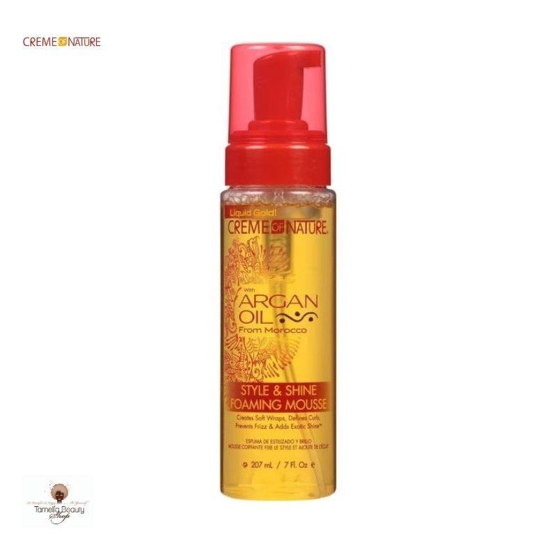 CREME OF NATURE, argan oil, mousse moussante s