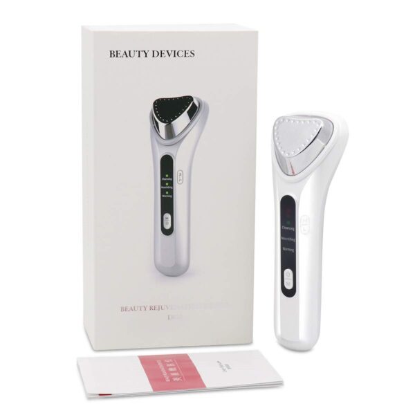 Dispositif portatif de beauté à la maison d'instrument de beauté d'ion de vibration à haute fréquence portatif ultrasonique de chaleur froide, 28.90chf