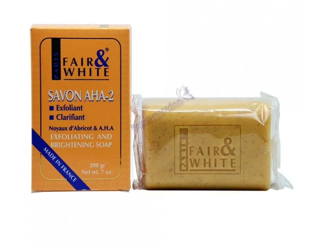 FAIR & WHITE, SAVON AHA-2, SAVON EXFOLIANT ET ECLAIRCISSANT 200G, 7.90CHF