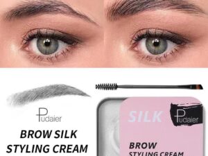 Gel coiffant pour sourcils transparent avec brosse Savon naturel longue durée imperméable incolore.