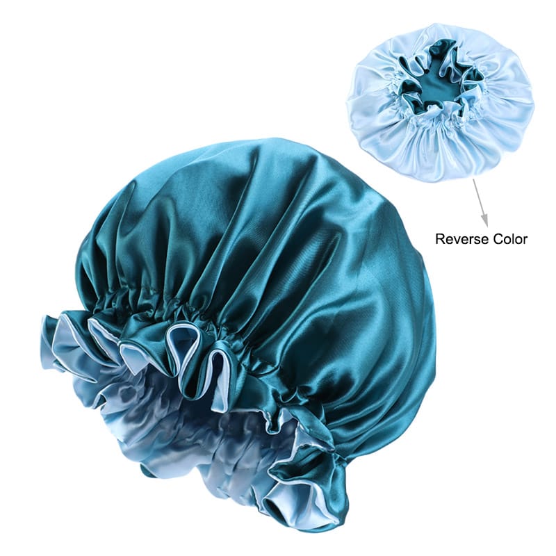 Satin Bonnet Élastique Double Couche Soie Couchage Tête Couverture pour Femmes Réglable Doublé Cheveux Wrap. 6.90CHF