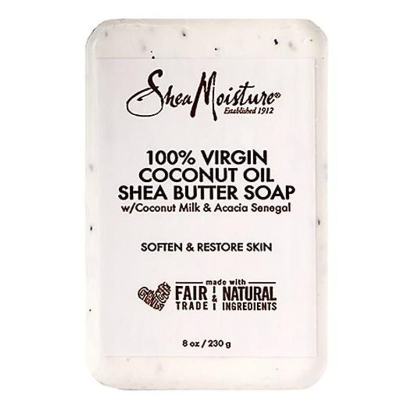 Shea Moisture 100% virgin coconut oil shea butter soap, adoucir et restaurer la peau, 230g,