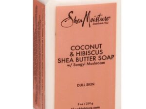 Shea & Moisture coconut & hibiscus shea butter soap ,peau terne , 230g,