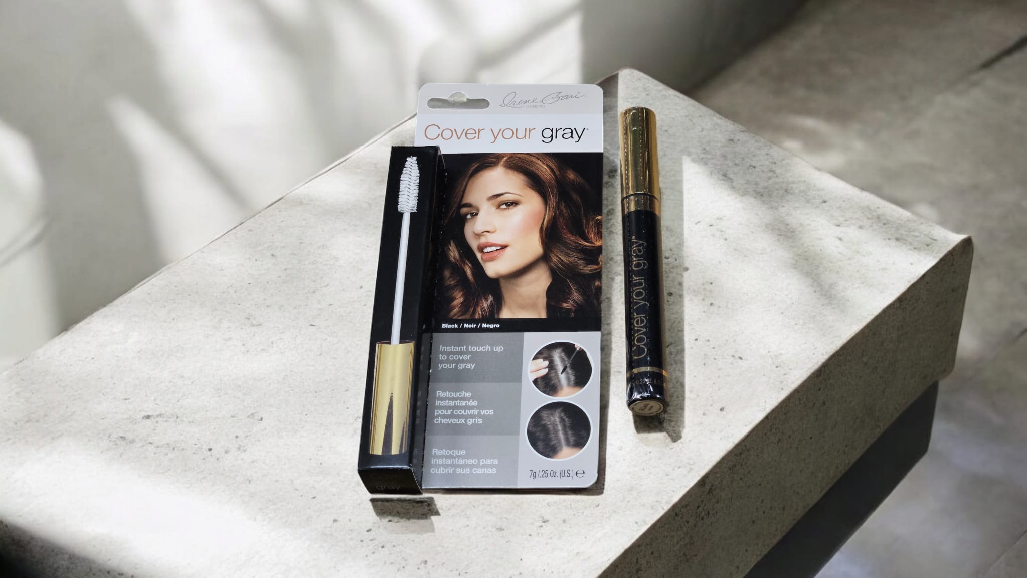 Cover your gray. Mascara de retouche pour couvrir instantanément les cheveux .