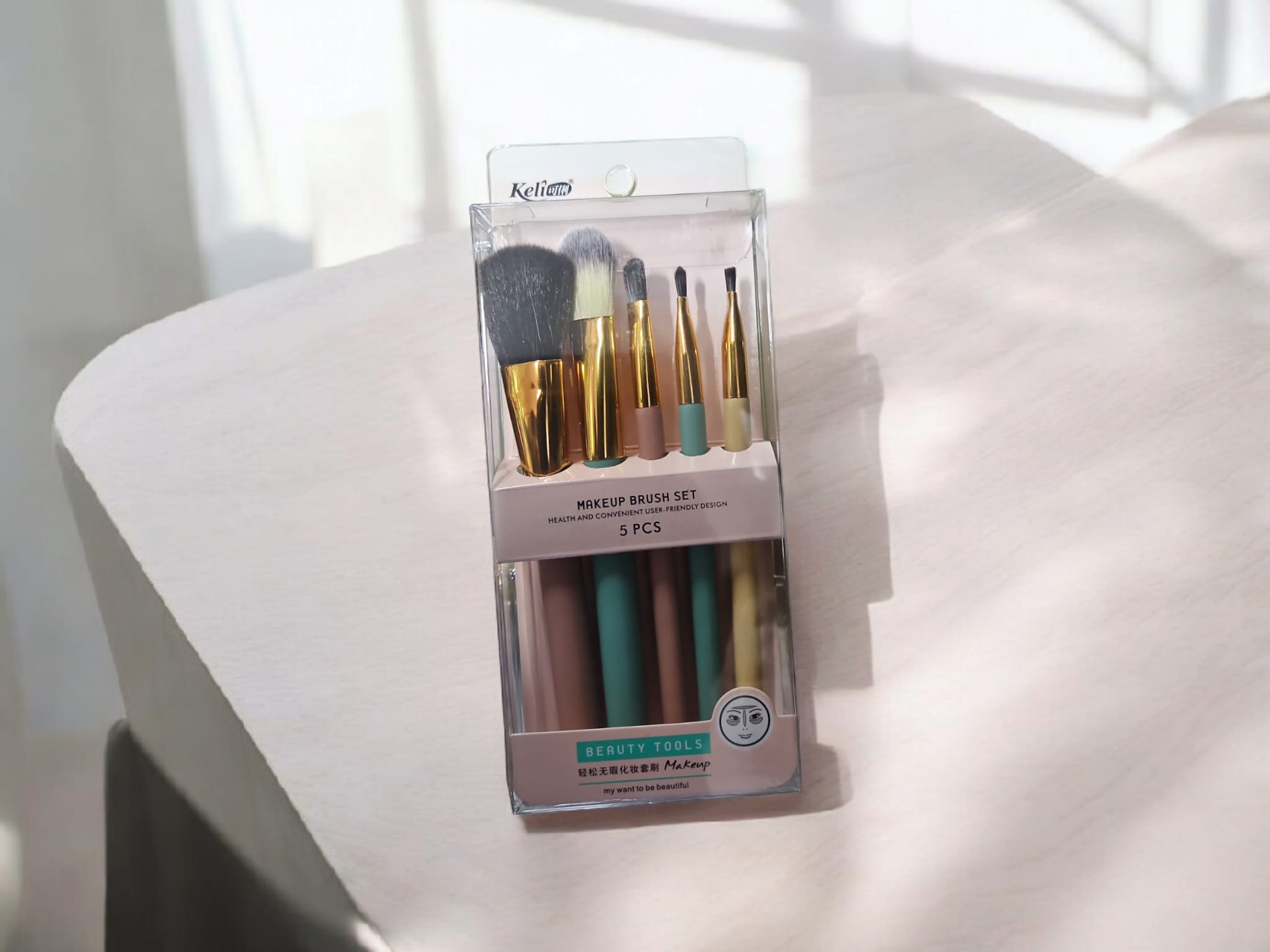 Ensemble de pinceaux de maquillage.