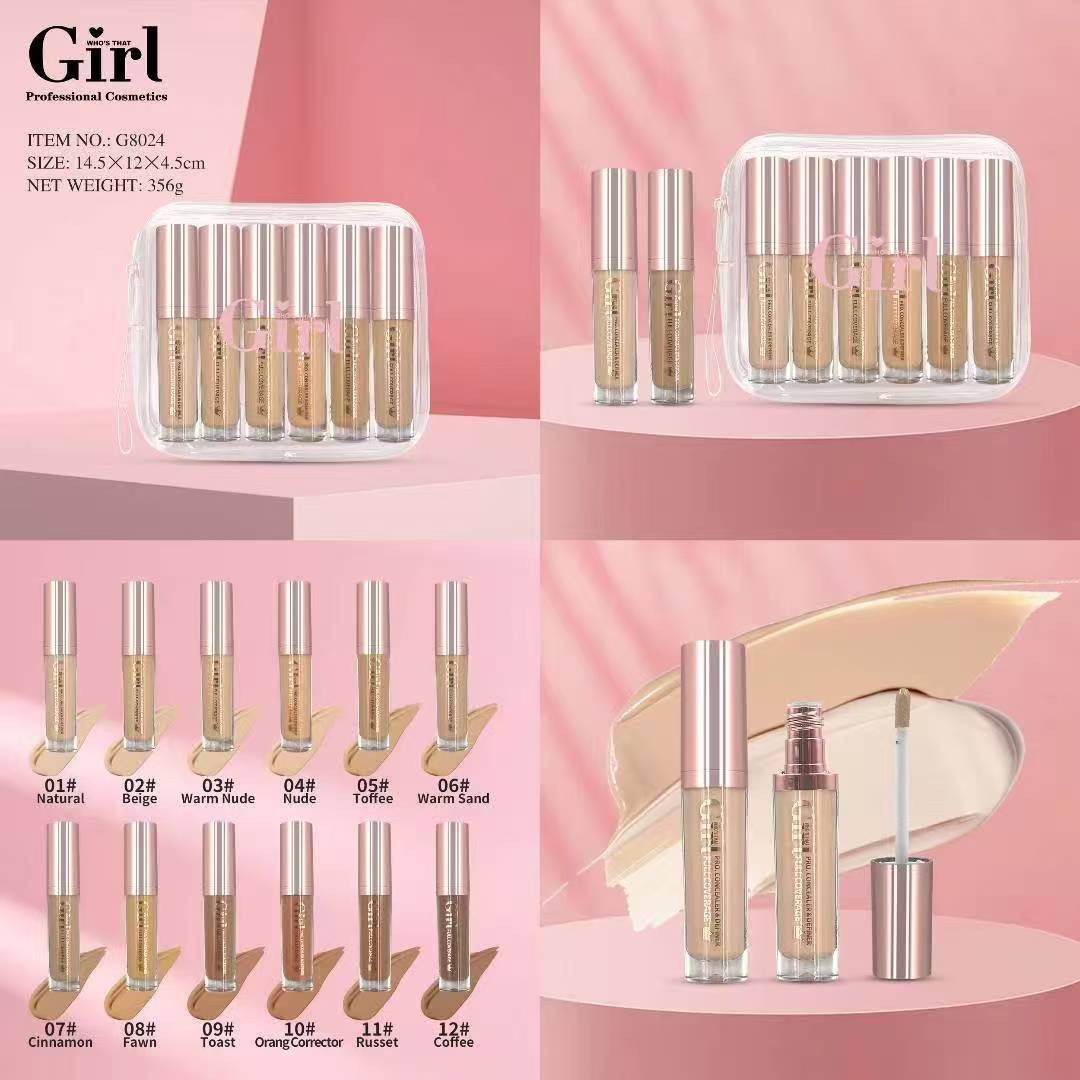 Girl concealer couvrir les imperfections du visage. lisse, imperméable, contrôle du sébum.