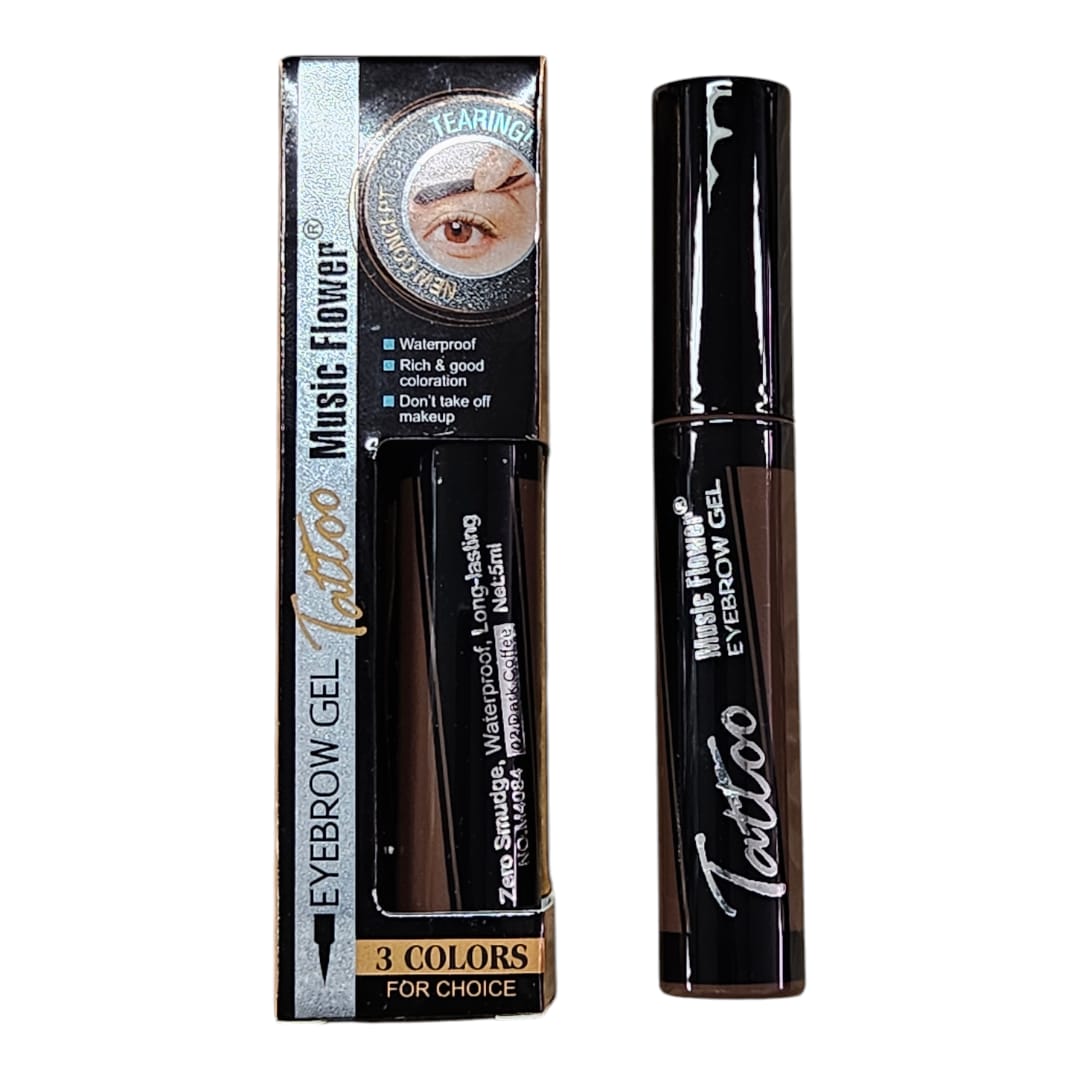 Music flower Gel tatouage sourcils waterproof bonne coloration. ne se démaquille pas.
