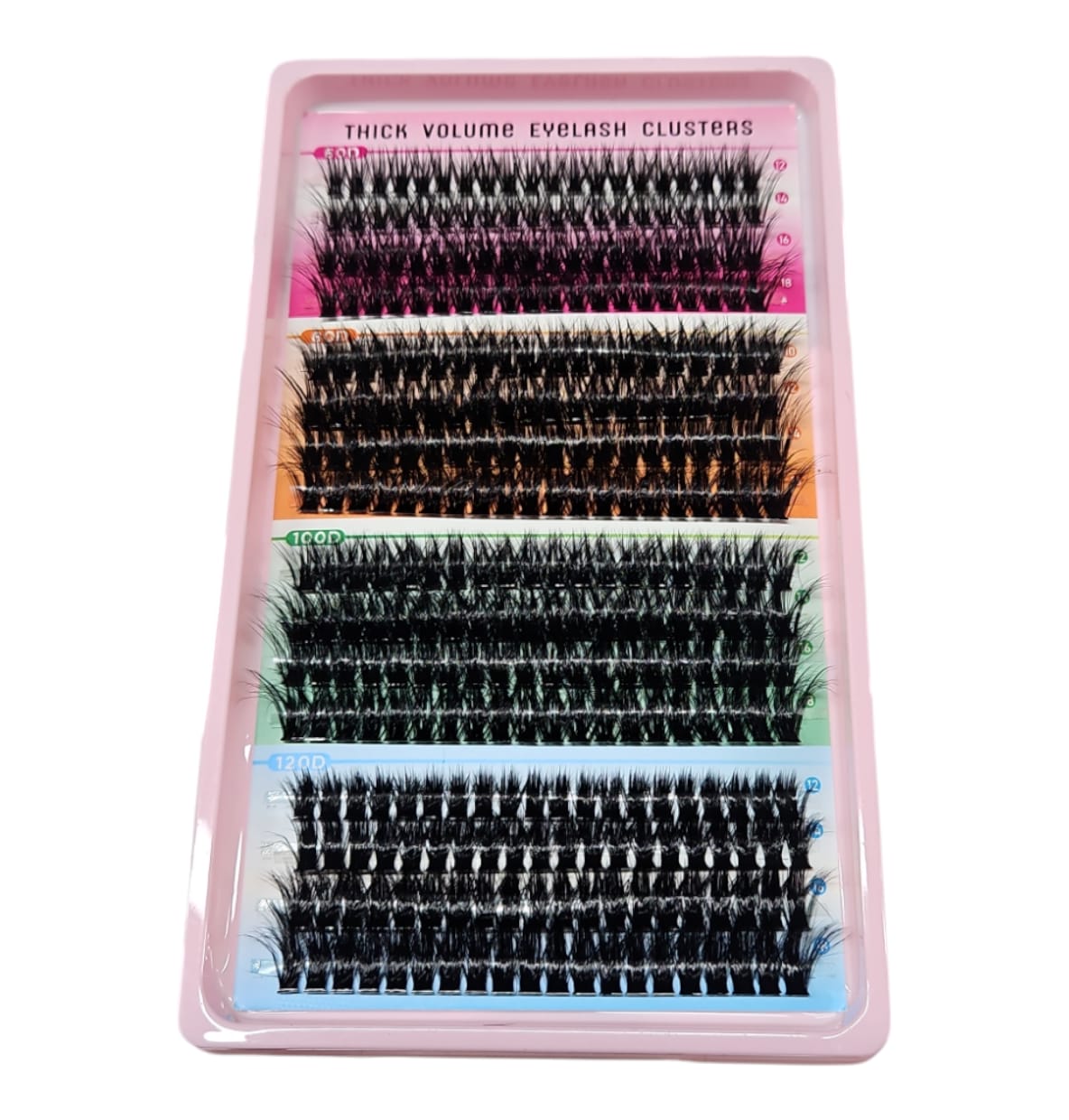 Cils `epais et volumineux. 12 `a 18mm,  pi`eces disponibles.