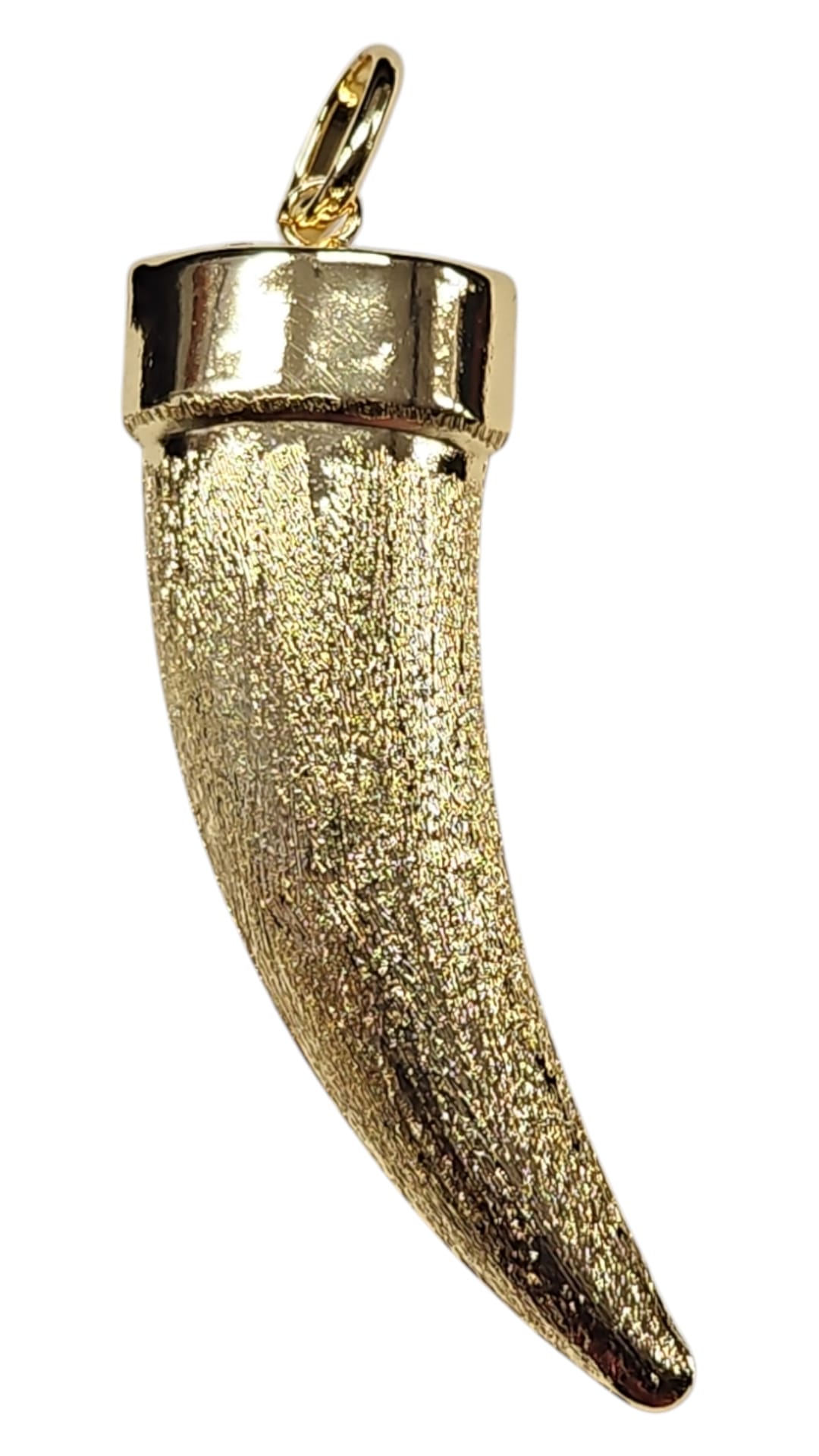 Pendentif Grande Corne Couleur Or