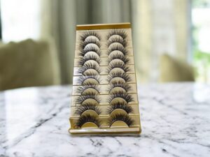 Faux Cils 3D Longs et naturels,courbes en D,volume russe,10 paires DJ-10