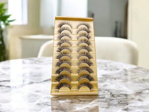 Faux Cils 3D Longs et naturels,courbes en D,volume russe,10 paires DJ-04