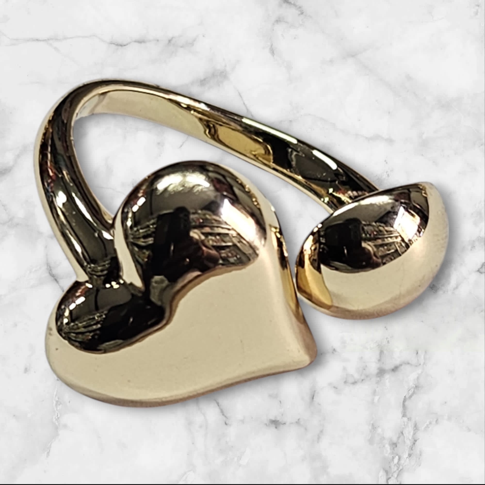 Bague reglable en couleur plaque or 18 carats,confortable et brillante,UDCR10