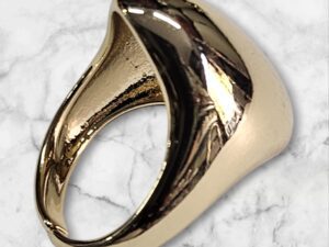 Bague reglable en couleur plaque or 18 carats,confortable et brillante,UDCR06
