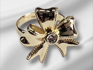 Bague reglable en couleur plaque or 18 carats,confortable et brillante,UDCR06
