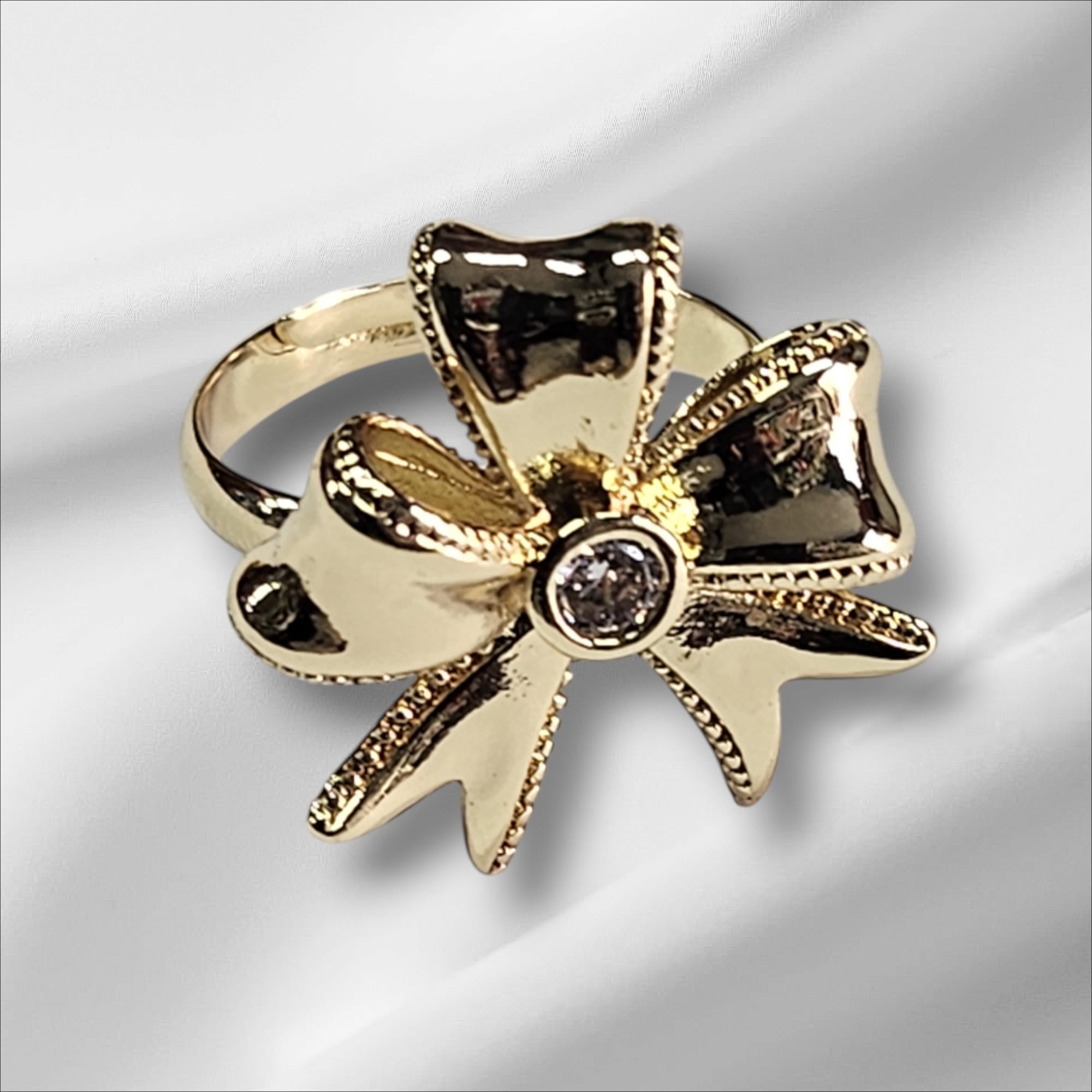 Bague reglable en couleur plaque or 18 carats,confortable et brillante,UDCR06