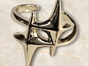 Bague reglable en couleur plaque or 18 carats,confortable et brillante,UDCR11
