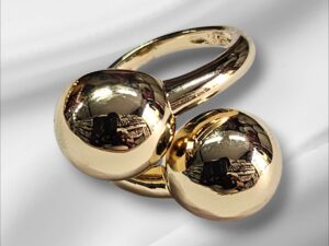 Bague reglable en couleur plaque or 18 carats,confortable et brillante,UDCR15