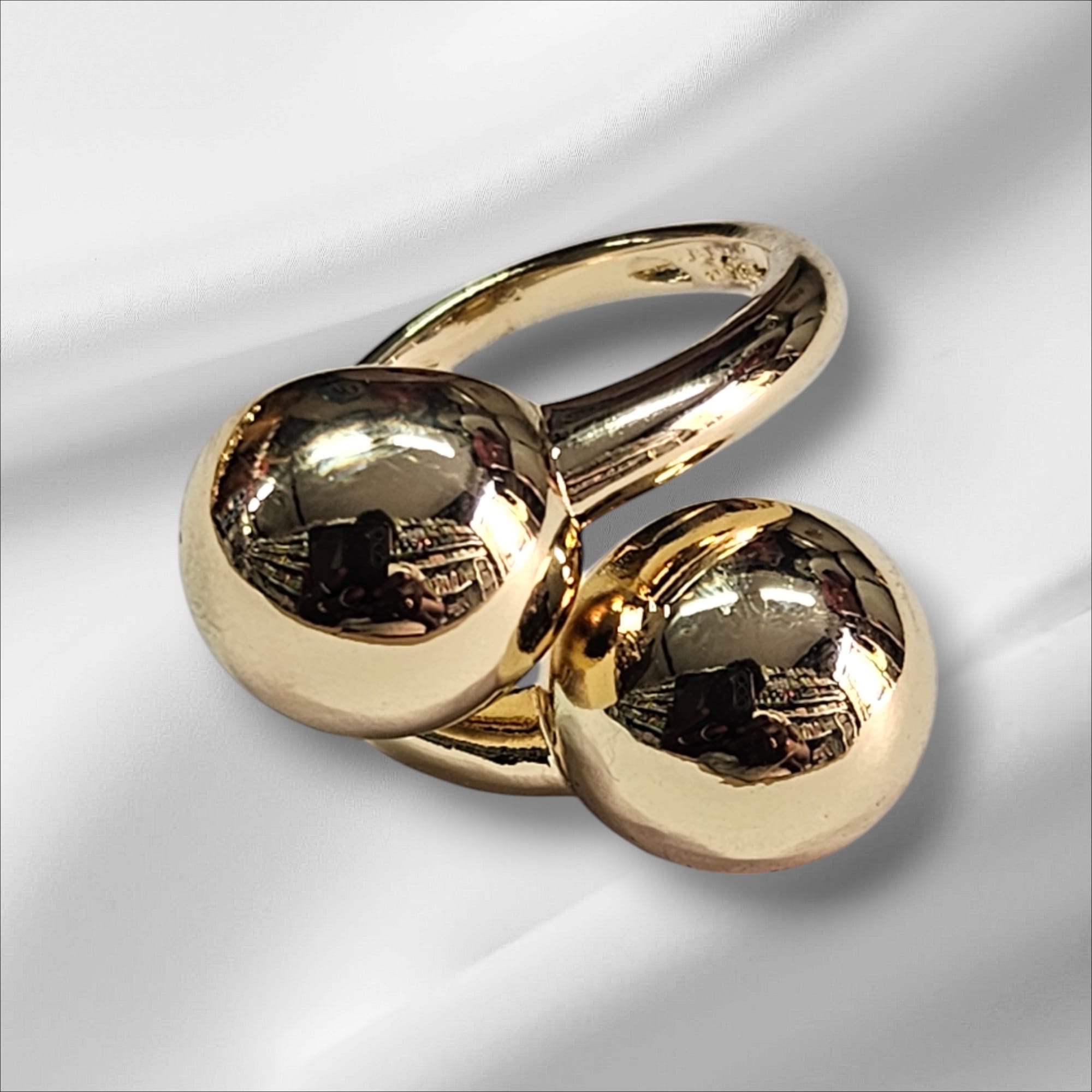 Bague reglable en couleur plaque or 18 carats,confortable et brillante,UDCR15