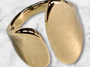 Bague reglable en couleur plaque or 18 carats,confortable et brillante,UDCR16