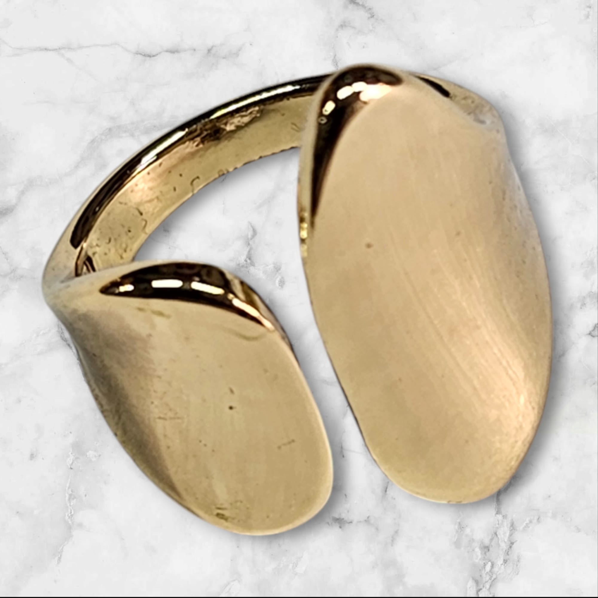 Bague reglable en couleur plaque or 18 carats,confortable et brillante,UDCR16
